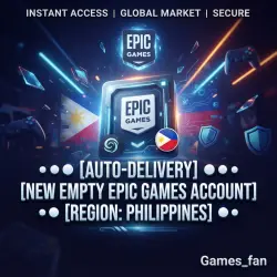 【AUTO‑DELIVERY】 【NEW EMPTY EPIC GAMES ACCOUNT】 【PHILIPPINES REGION】