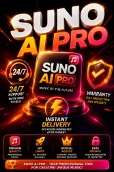 INSTANTLY | SUNO AI PRO | 1M | QUALITY | NO LOGIN | QUALITY ASSURANCE
