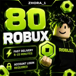 80 Robux |  5–15 Min | Account Login Required