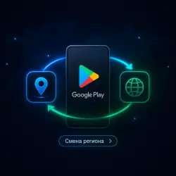 Cмена региона Google Play