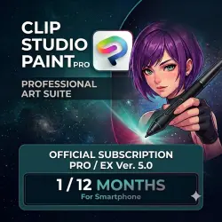 Subscription Clip Studio Paint v5 (PRO / EX) | All Platforms | 1 Year / 1 Month