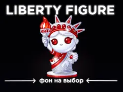 LIBERTY FIGURE RED PORCELAIN| CHOICE OF BACKGROUND |