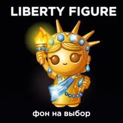 LIBERTY FIGURE GOLDEN TORCH | CHOICE OF BACKGROUND |