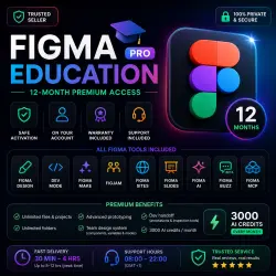 Figma Education Pro | 12-Month Premium Upgrade & Account Renewal to russe