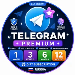 Автовыдача 24/7 | Telegram Premium 3/6/12 месяцев