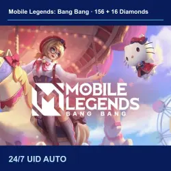 Mobile Legends: Bang Bang 156 + 16 Diamonds | 24/7 | by ID