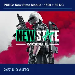 PUBG: New State Mobile 1500 + 80 NC | 24/7 | by ID