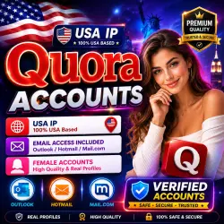 Аккаунты Quora | USA IP | Outlook/Hotmail/Mail.com | Женские