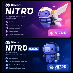 BOOST DISCORD 1-12 MONTH |NITRO|NITRO BASIC| SERVER| GLOBAL