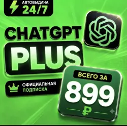 ChatGPT Plus 1 месяц - Личный аккаунт (Глобальный)
