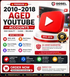 Premium 2010–2018 Aged YouTube Accounts | High-Quality Stock | Instant Delivery | Bulk Available