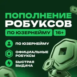 Roblox plus (16+) Пополнение робуксов по никнейму