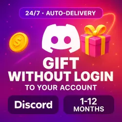 AUTO | Discord NITRO Full+2 Boosts | Gift link | 1-12 Months | GIFT WITHOUT LOGIN | MILKA