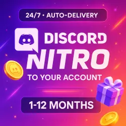 DISCORD NITRO 1-12 MONTHS + 2 BOOSTS FULL | MILKA