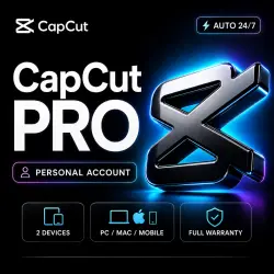 CapCut Pro | Personal Account | Auto Delivery | 7 Days / 1 Month