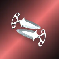 StatTrak Shadow Daggers | Damascus Steel (Well-Worn)