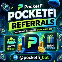 Рефералы PocketFi - @pocketfi_bot