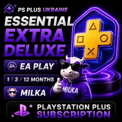 🏆 PS Plus Украина | Основная Экстра Люкс ЕА Play 1-3-12 | MILKA
