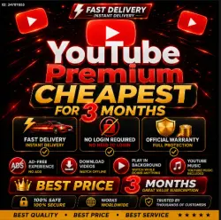 [24/7] YouTube Premium 3 Months — Individual | No Login |