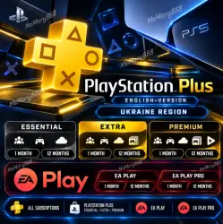 PS Plus Ukraine + EA Play | Essential / Extra / Deluxe | 1-12 Months