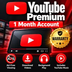 YouTube Premium Private Account 1 Month + Warranty