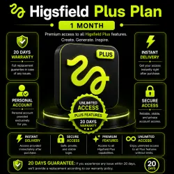 Higgsfield Plus Plan | Premium AI Video Generation | Instant Access