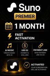 Suno Premier 1 Month |  Activation
