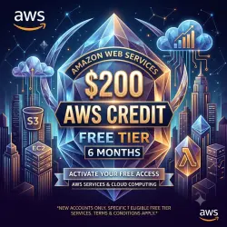 AWS Account with $200 Promotional Credits | 6-Month Free Tier