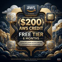 AWS $200 Free Credit Account – 6 Months Risk-Free