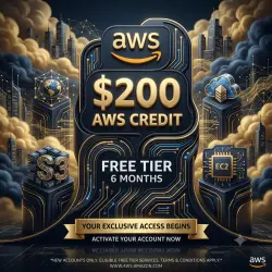 AWS $200 Free Credit Account – 6 Months Risk-Free