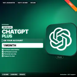 ChatGPT Plus | ON YOUR Account | 1 MO | 5–60 min
