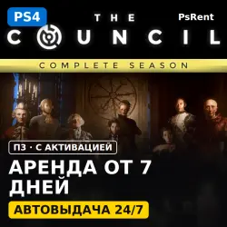 The Council: Complete Season (PS4) Rent from 7 days · P3 with activation · Instant delivery
