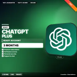 ChatGPT Plus | READY Account | 3 MO
