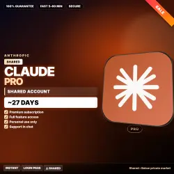 Claude Pro | SHARED account | ~20+ days | 1 device