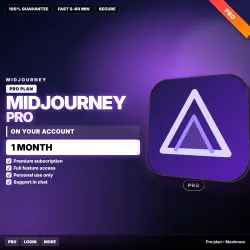 Midjourney Pro | ON YOUR Account | 1 MO