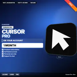 Cursor Pro | ON YOUR Account | 1 MO | AI Code