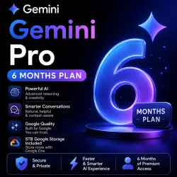 Google Gemini Pro | 6 Months | 5TB Google storage | Activation via link |