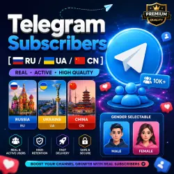 Telegram Subscribers [ RU / UA / CN] [Gender Chose ]