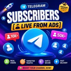 Telegram Subscribers - [ Live from ads]