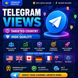 Telegram Views - [Targeted Country] [High Quality]