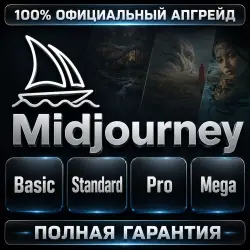 Midjourney | Basic • Standard • Pro • Mega | 10 официальная подписка | ПОЛНАЯ