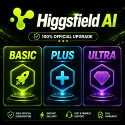 Higgsfield AI (Basic / Plus / Ultra) | 10 Official Subscription | FULL WARRANTY