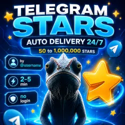 Chameleon Stars | Telegram Stars | 24/7 Automated Delivery