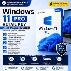 Windows 11 Pro Retail Product Key | Lifetime Activation | Instant Delivery