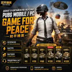 Донат в китайскую версию PUBG Mobile / PC | Game For Peace (和平精英)