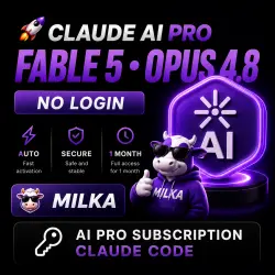 ✨ Клод АИ ПРО Fable 5 Opus 4.8 БЕЗ ВХОДА Подписка AI PRO | 1 МЕСЯЦ claude code | MILKA