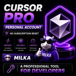 🔑 Cursor PRO | Личный аккаунт | Без слёта подписки | 1 месяц | MILKA