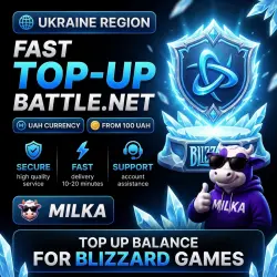 🚀 МОЖНО БЕЗ ВХОДА] (Украина - UAH) ПОПОЛНЕНИЕ Battle net 1 Гривна | MILKA