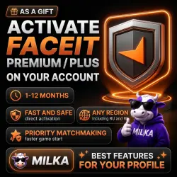 🌟 FACEIT PREMIUM / PLUS | 1-12 МЕСЯЦЕВ | ПОДАРКОМ | MILKA