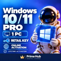 Windows 10 / 11 Pro Retail | 1 PC | Online Activation | Instant Delivery